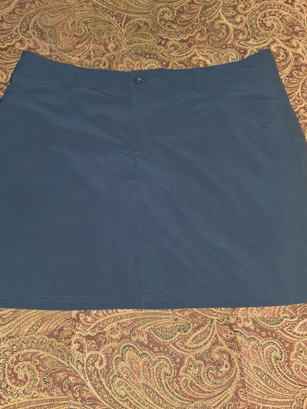 Eddie Bauer Navy Athletic Skort with Front Button